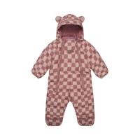 Quilted Onesie | Pink Micro Cord