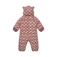 Quilted Onesie | Pink Micro Cord