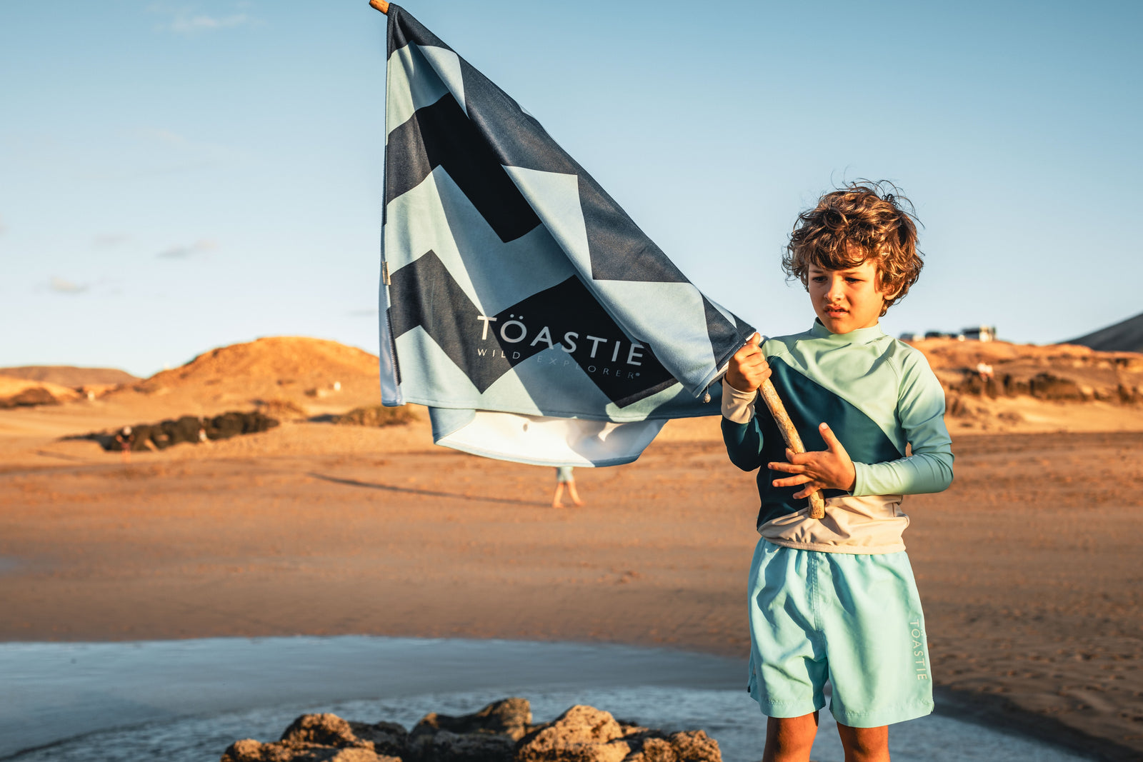 mint kids beach shorts