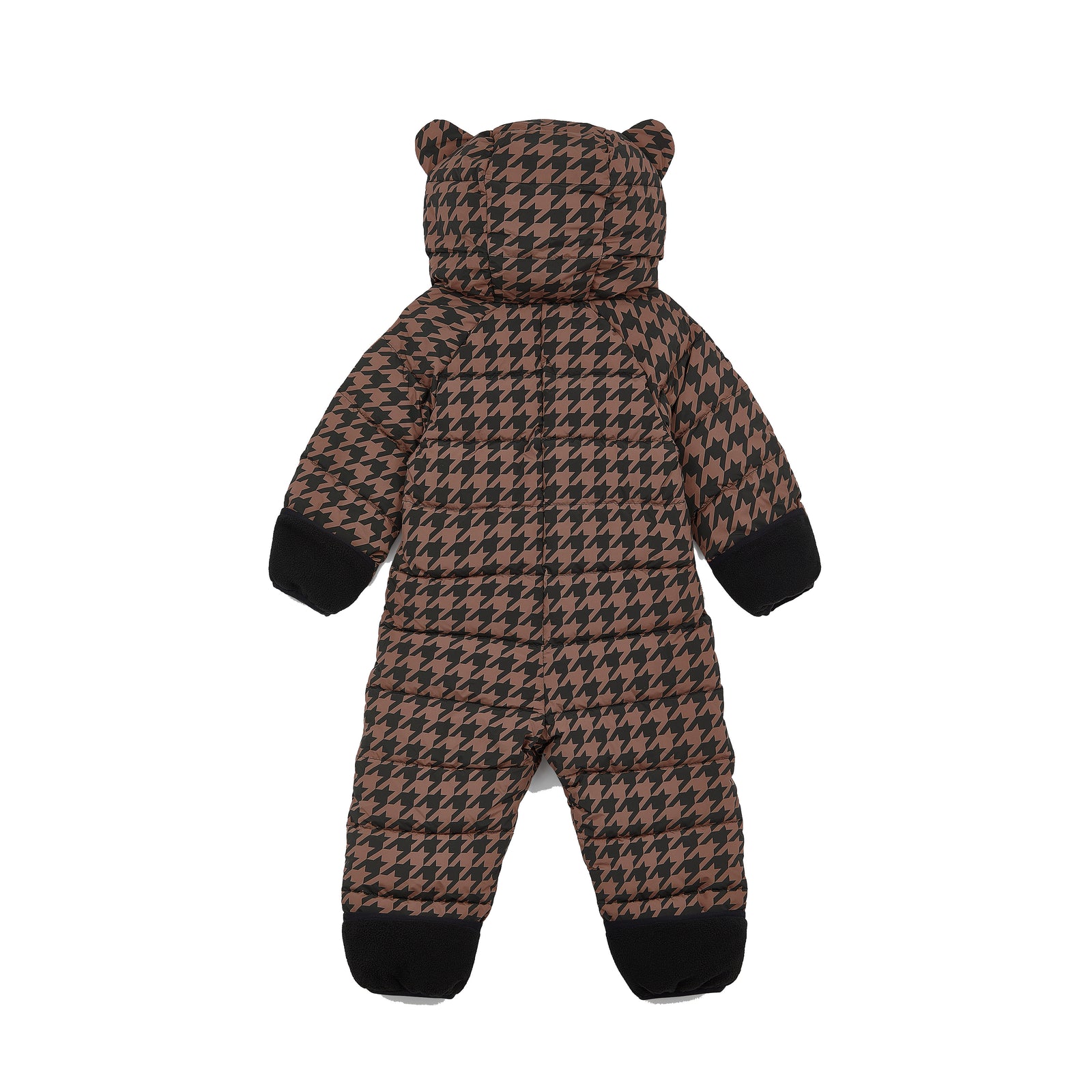 Quilted Onesie | Toffee Houndstooth