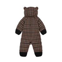 Quilted Onesie | Toffee Houndstooth