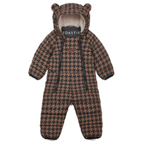 Quilted Onesie | Toffee Houndstooth