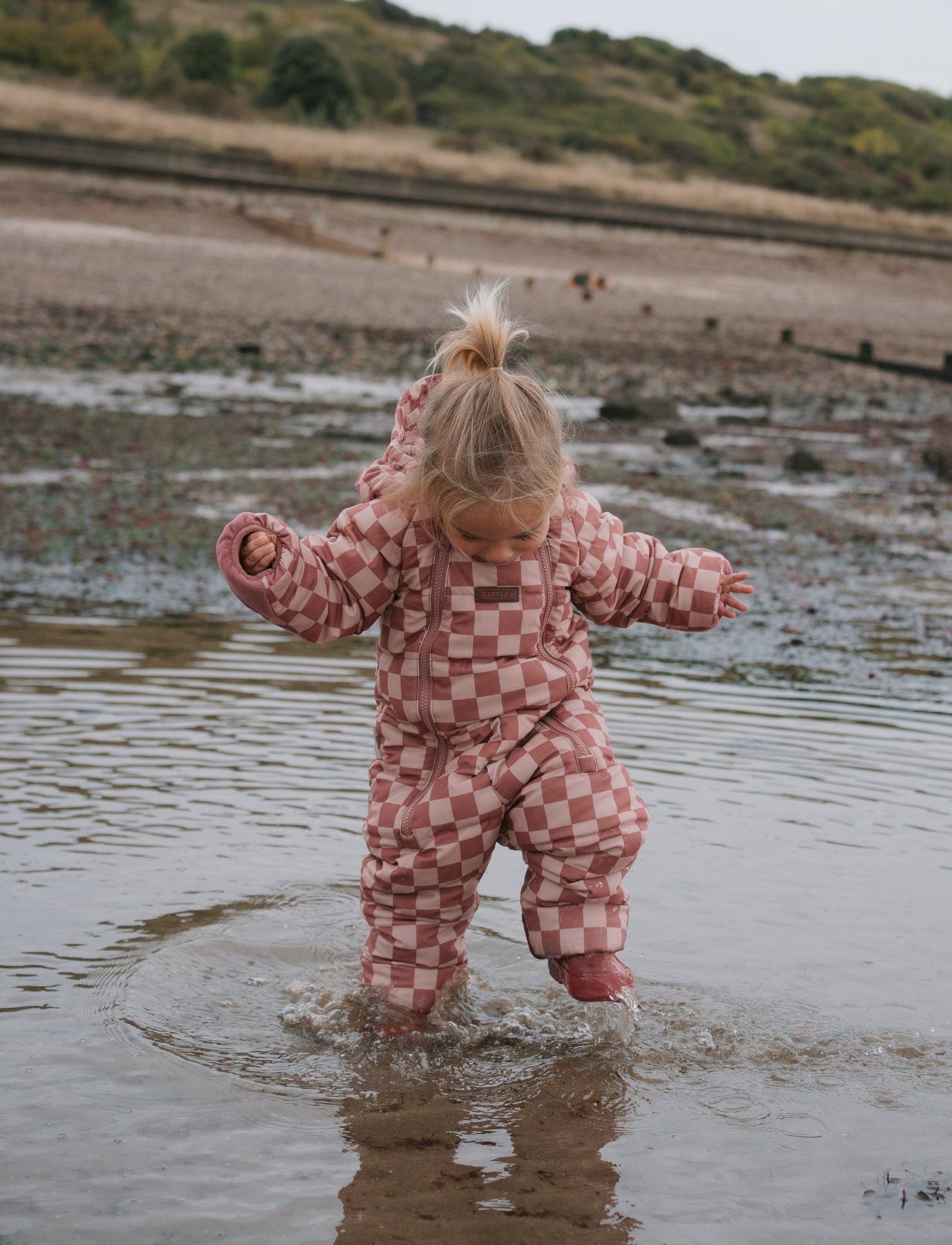 Quilted Onesie | Pink Micro Cord