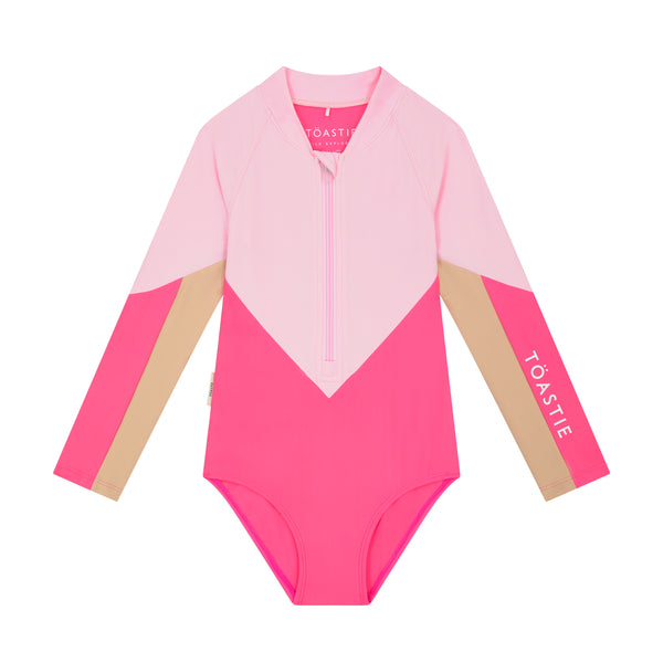 pink UV swimsuit