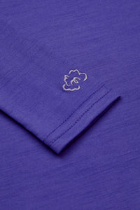 Smalls Merino Wool Kids Base Layer, Polo Neck | Mineral Purple