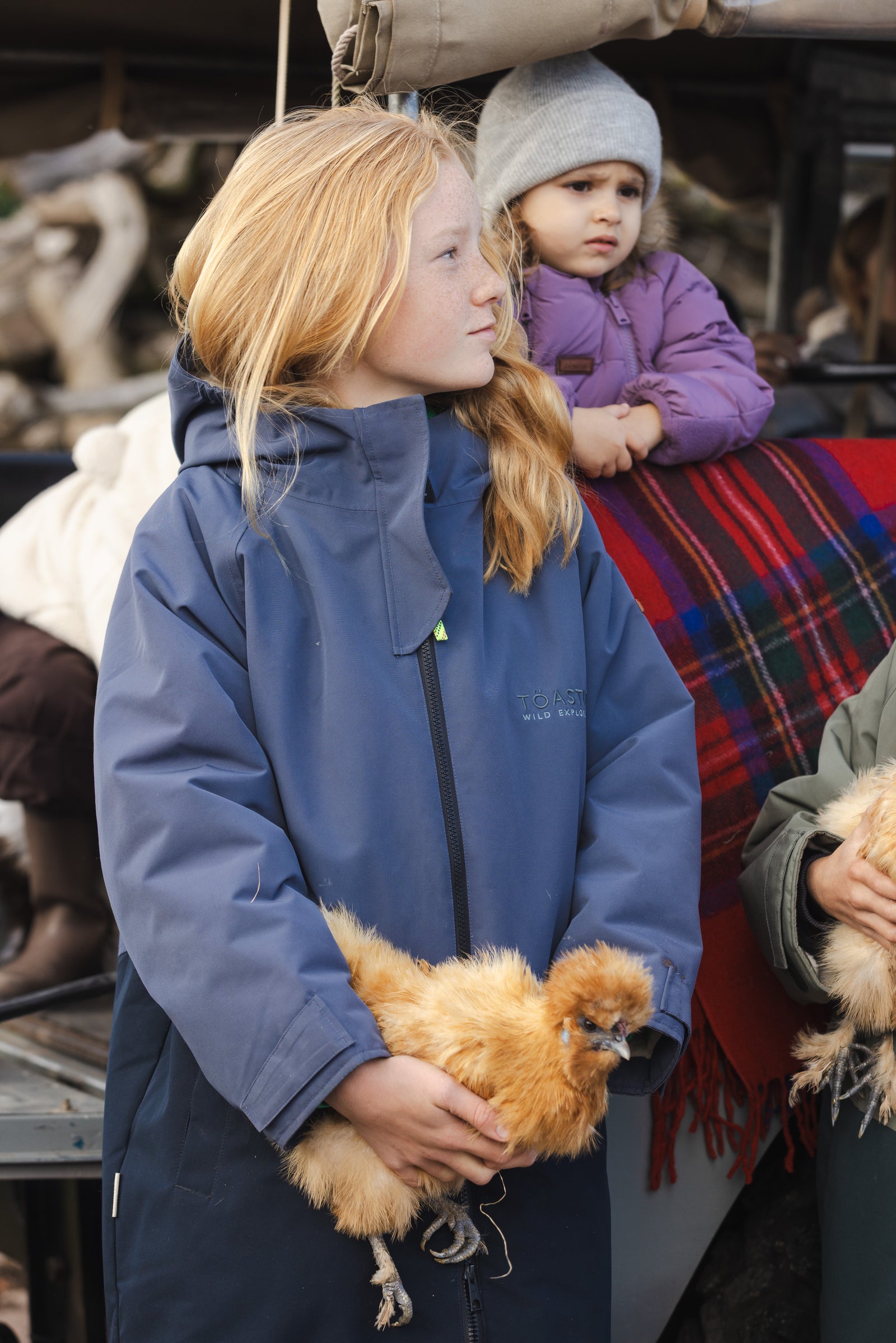 Kids Weatherproof Changing Robe | Navy