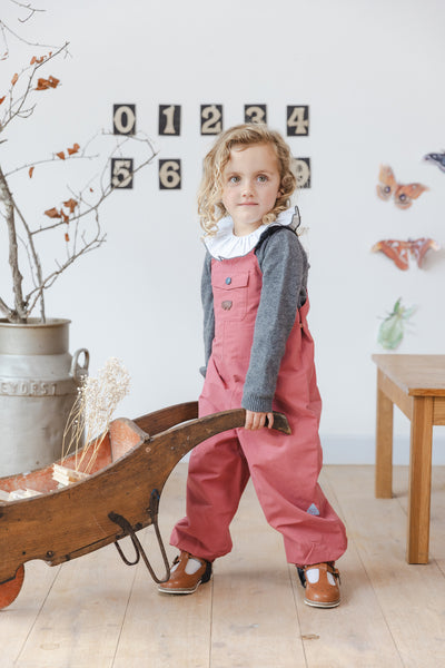 ROSE PINK WATERPROOF DUNGAREES - Töastie 