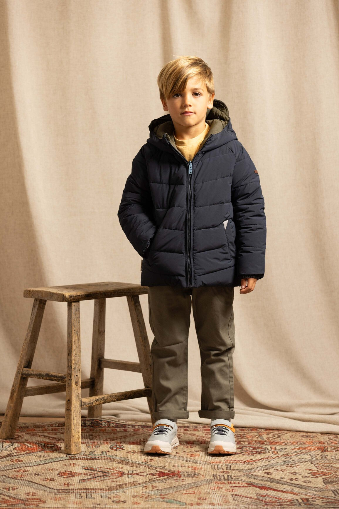 Ink Navy | Balsam Khaki EcoReversible Puffer