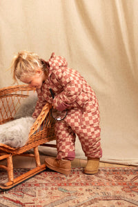 Quilted Onesie | Pink Micro Cord