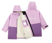 girls lilac changing robe