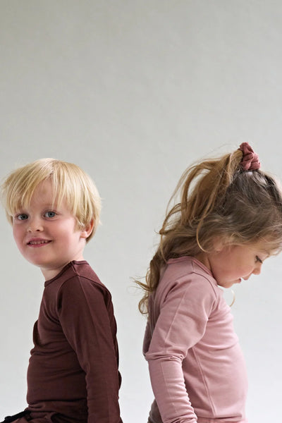 Smalls Merino Long Sleeve Top | Chocolate Brown