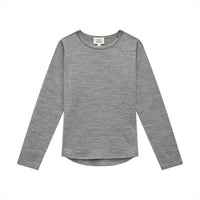 Smalls Merino Long Sleeve Top  | Grey Marle