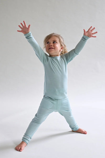 Smalls Merino Long Sleeve Top | Sage Green