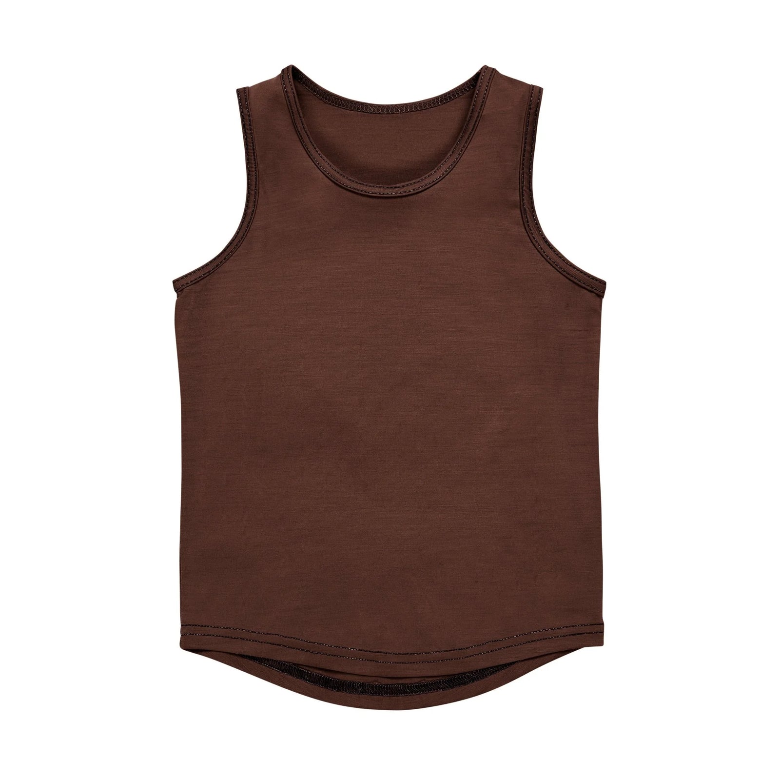 Smalls Merino Tank | Chocolate Brown