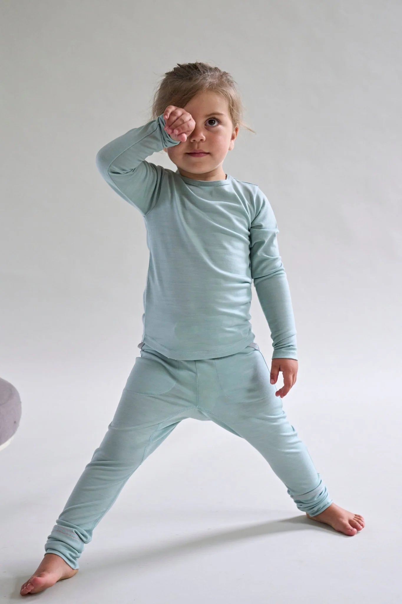 Smalls Merino The 24hr Trouser | Sage Green