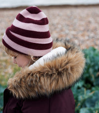 GRENACHE STRIPE CASHMERE BEANIE
