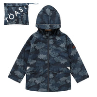 Navy Leaf Camo Pac-a-Mac Waterproof Raincoat