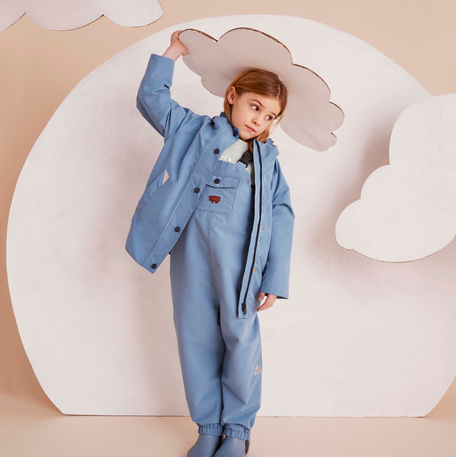 Rain Blue Waterproof Raincoat