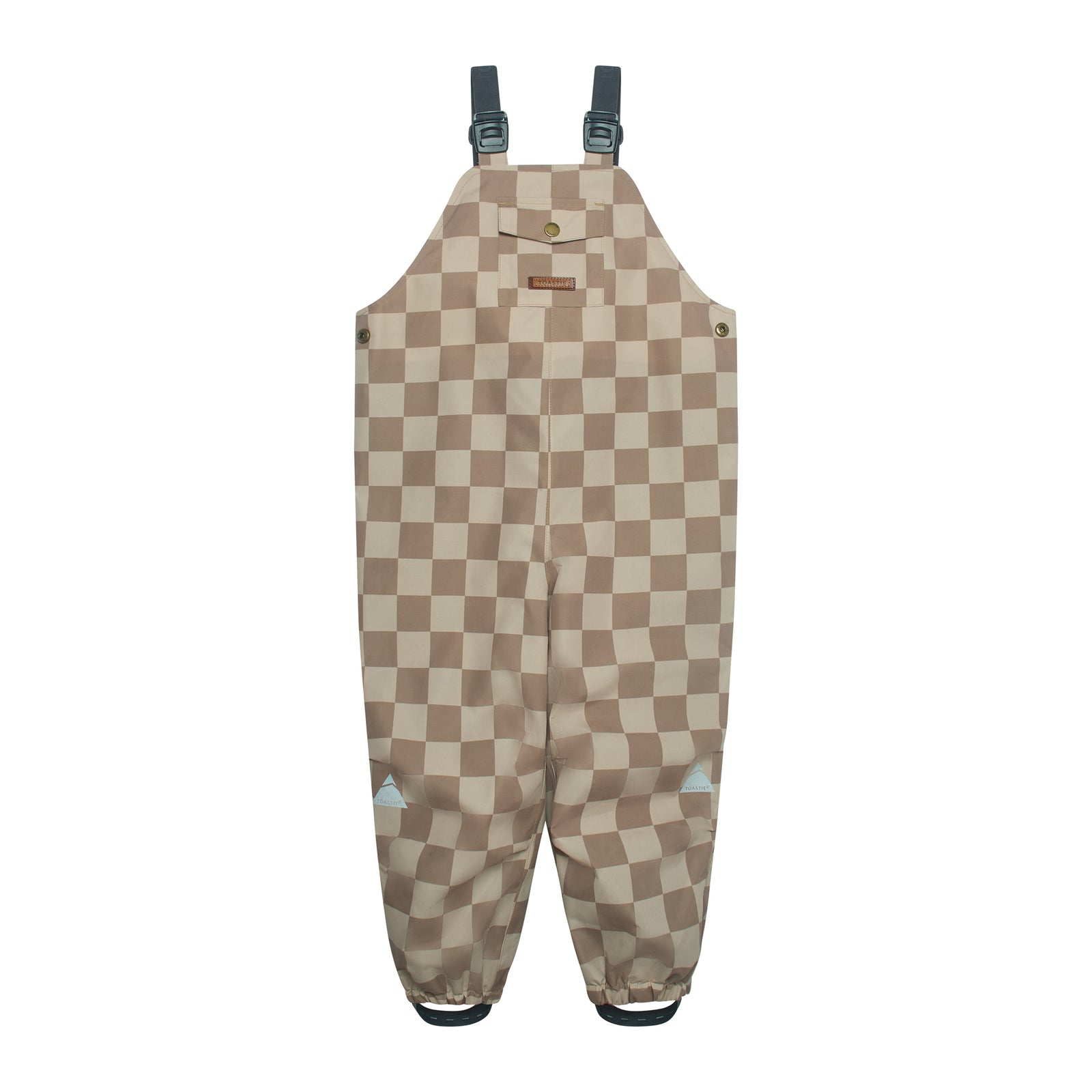 All Season Waterproof Dungaree | Caramel Checkerboard