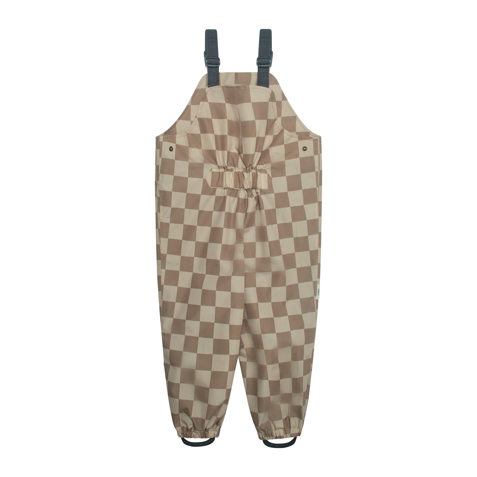 All Season Waterproof Dungaree | Caramel Checkerboard