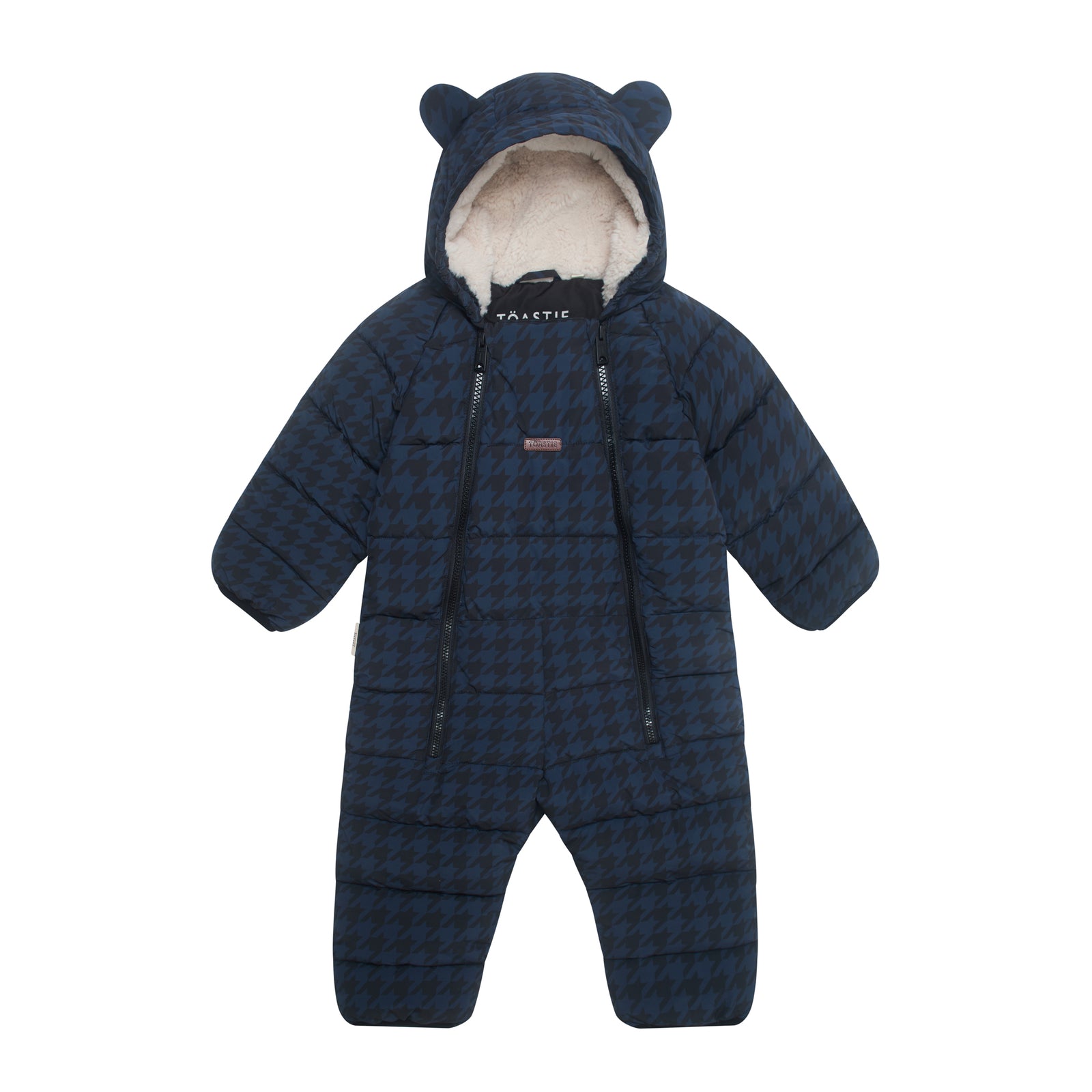 Quilted Onesie | Midnight Houndstooth