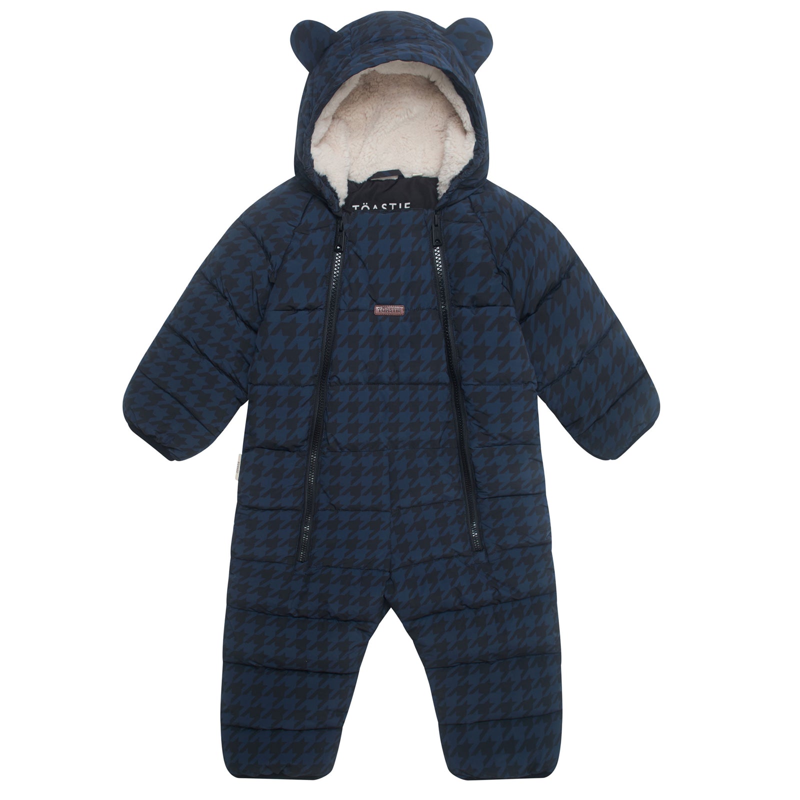 Quilted Onesie | Midnight Houndstooth