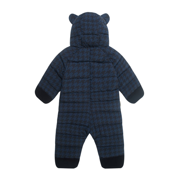 Quilted Onesie | Midnight Houndstooth