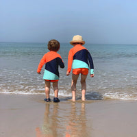 UV Protector Swim Top | Orange Sky