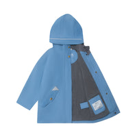 Fully Waterproof Raincoat | Rain Blue Magic Print