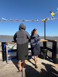 Adult Weatherproof Changing Robe | Black