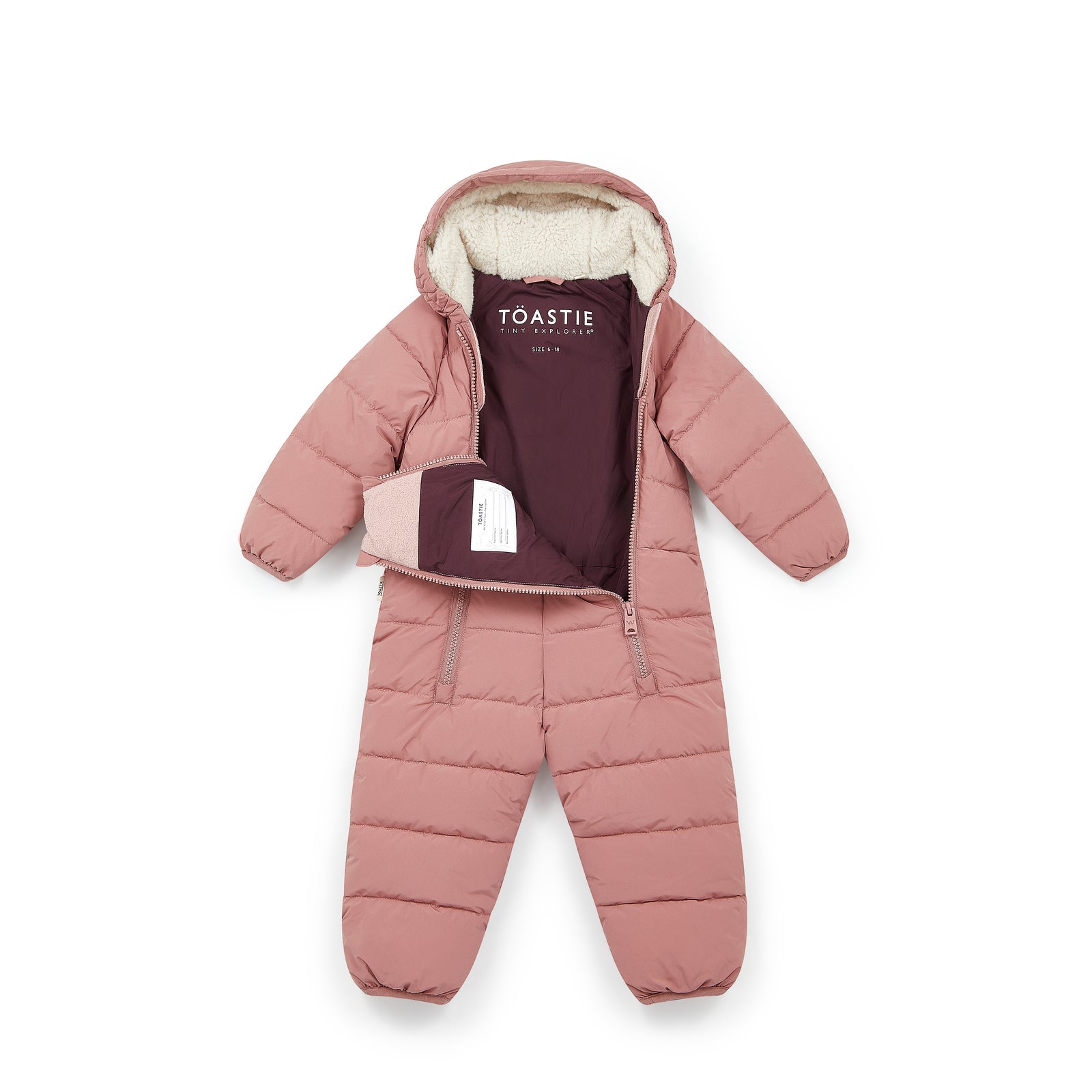 Damask Pink Quilted Onesie