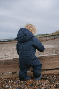 Quilted Onesie | Midnight Houndstooth