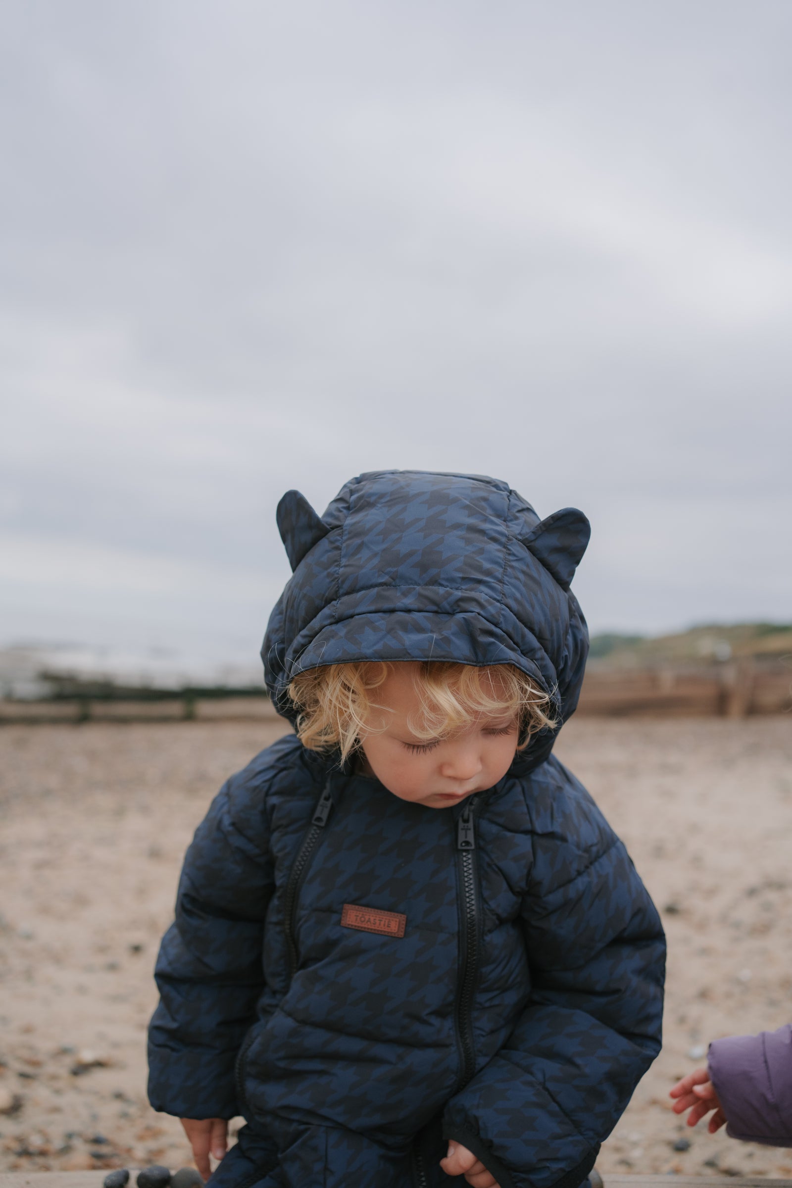 Quilted Onesie | Midnight Houndstooth