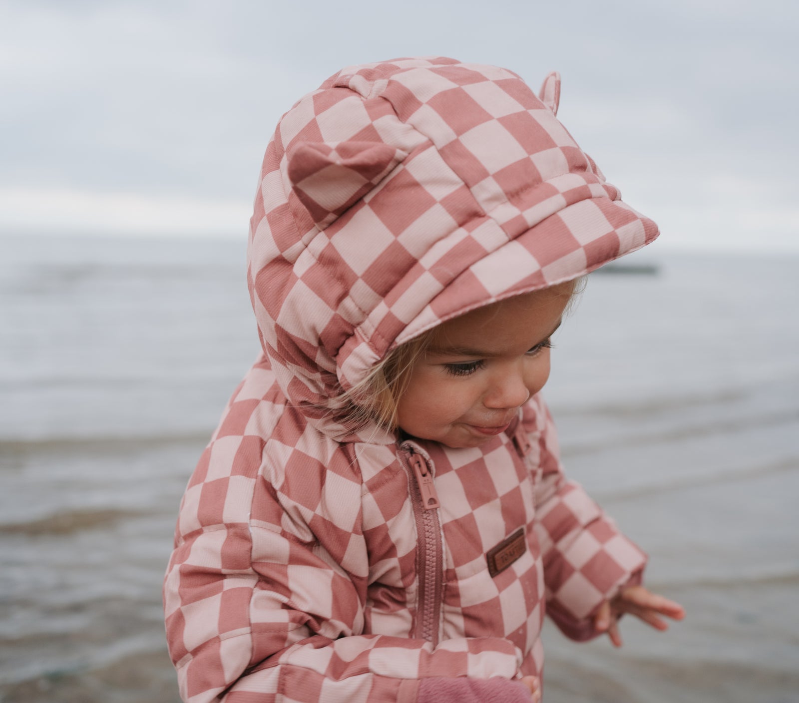 Quilted Onesie | Pink Micro Cord