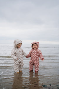 Quilted Onesie | Pink Micro Cord