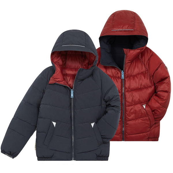 Ink Navy | Burgundy EcoReversible Puffer 1-4yrs only