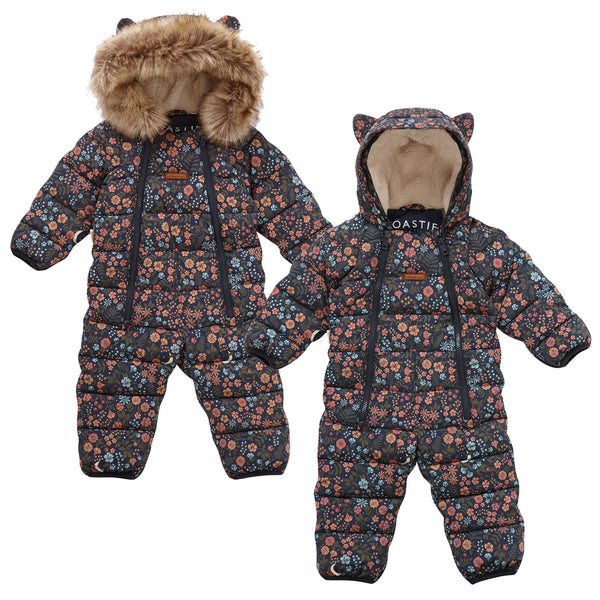 Floral Nightscape Quilted Onesie 0-3yrs