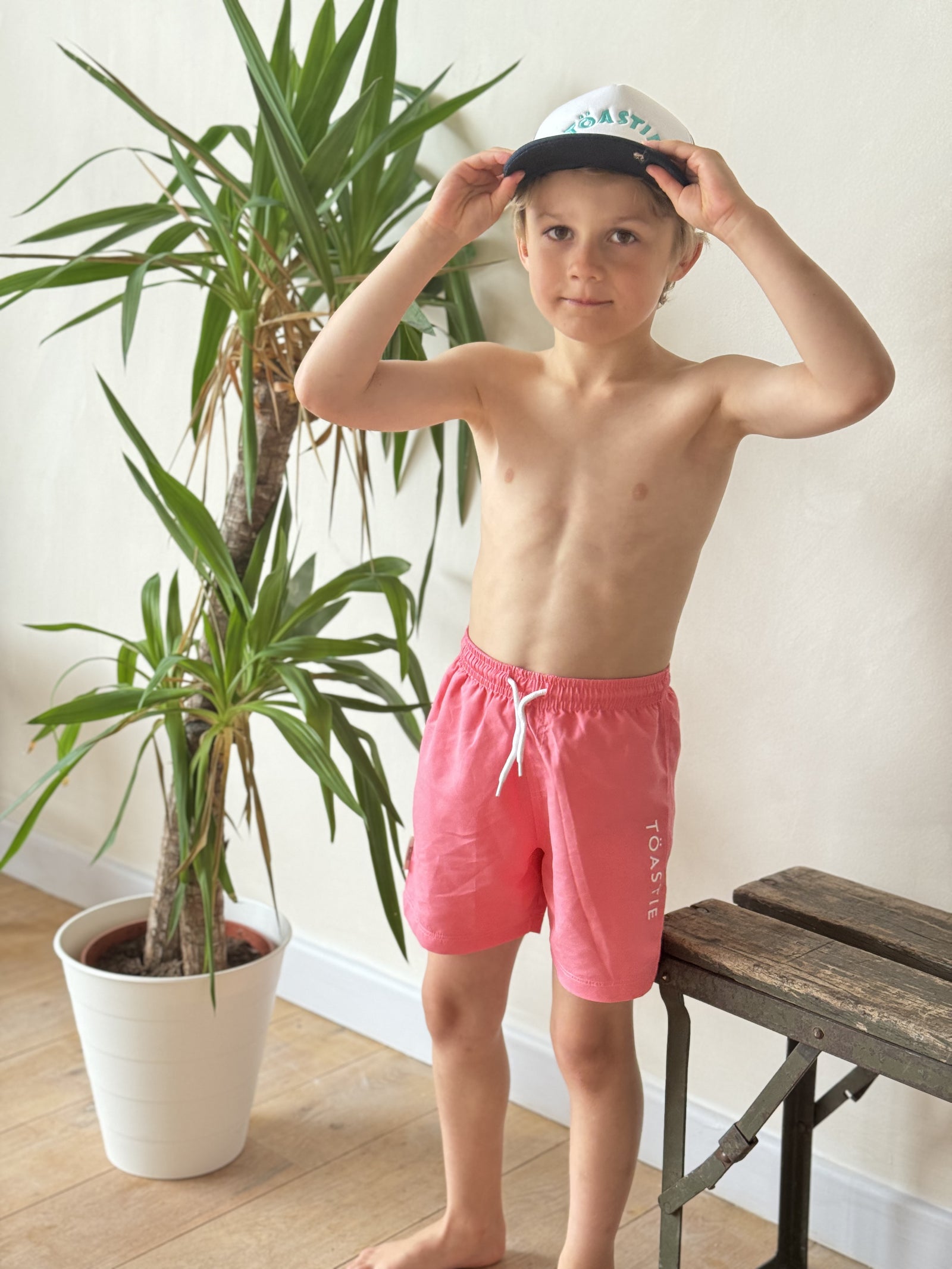 UV Swim Shorts | Salmon