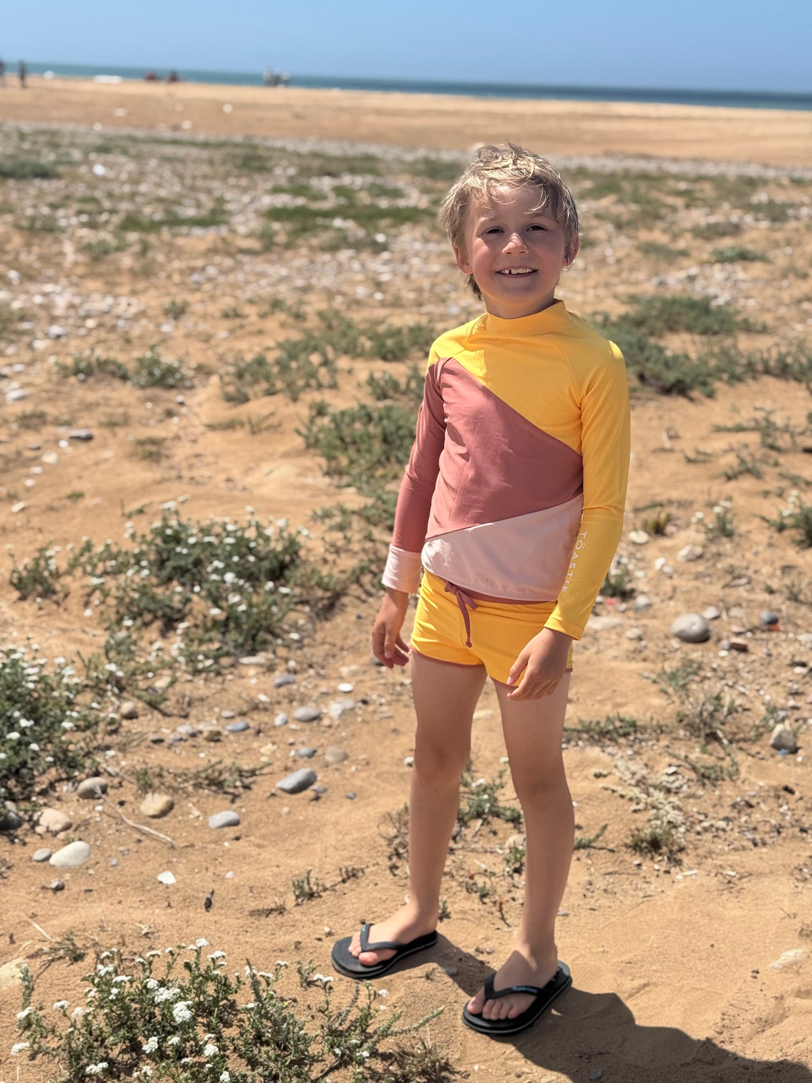 UV Protector Swim Top | Lemon Putty