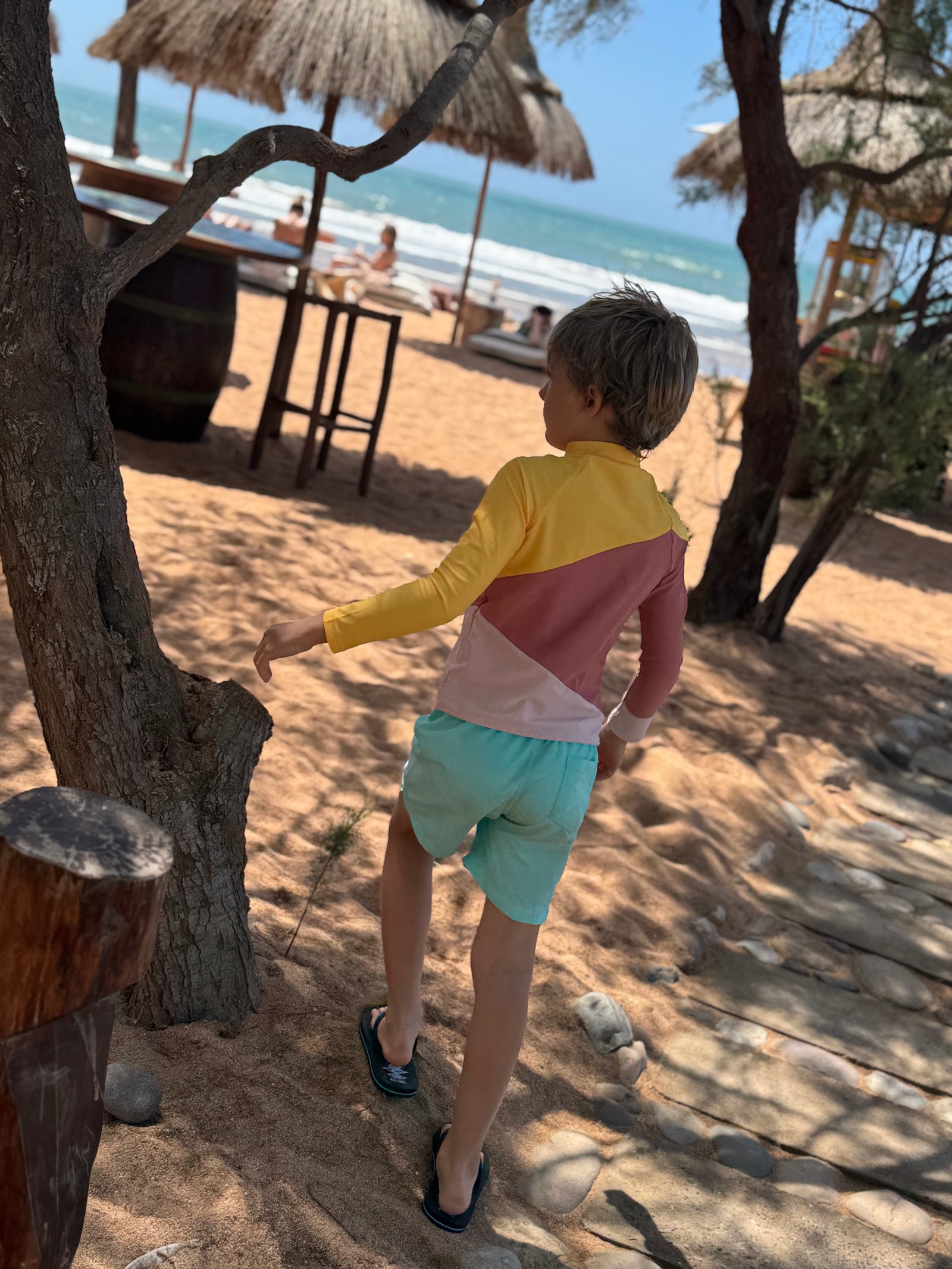 UV Protector Swim Top | Lemon Putty