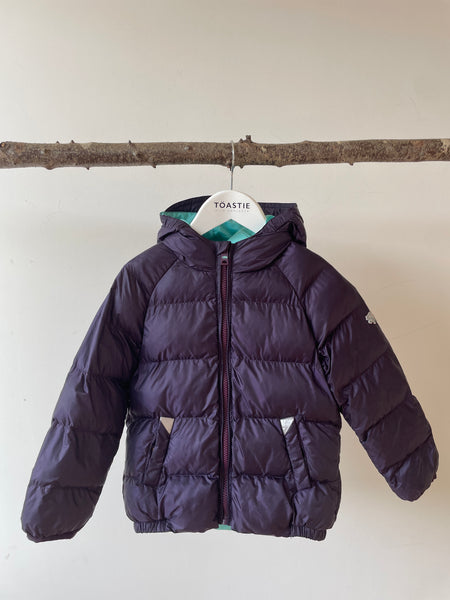PRELOVED Pack-a-Way Puffer | Inky Purple Pink Lining (6-18 M)
