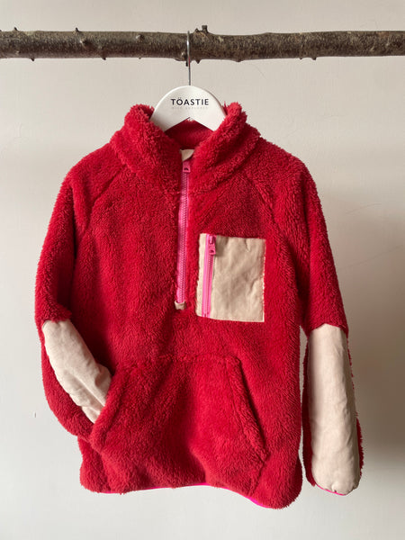 PRELOVED Fluffy Fleece | Red (5-6 YRS)