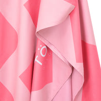 Printed Microfibre Towel | Pink Chevron