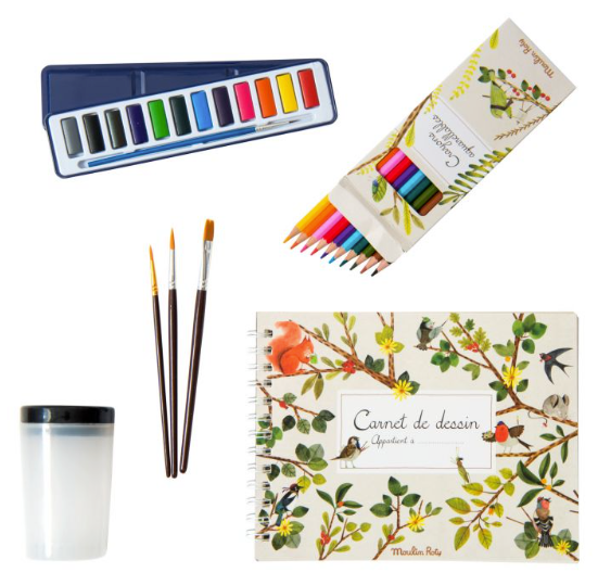 Watercolour Artist Case, Le Jardin Du Moulin Roty