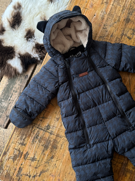 Quilted Onesie | Midnight Houndstooth