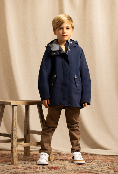 All Season Waterproof Raincoat | Marine Navy