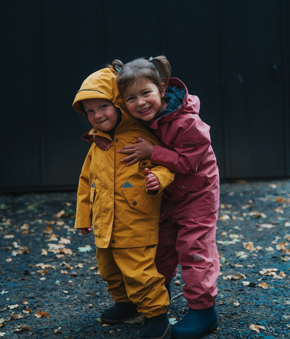 All Season Waterproof Dungarees | Dusky Pink