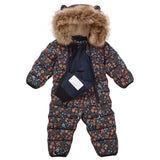 Floral Nightscape Quilted Onesie
