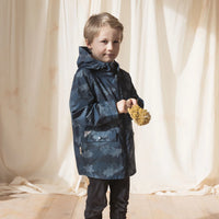 Navy Leaf Camo Pac-a-Mac Waterproof Raincoat