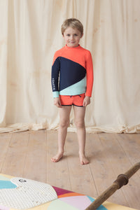 UV Protector Swim Top | Orange Sky
